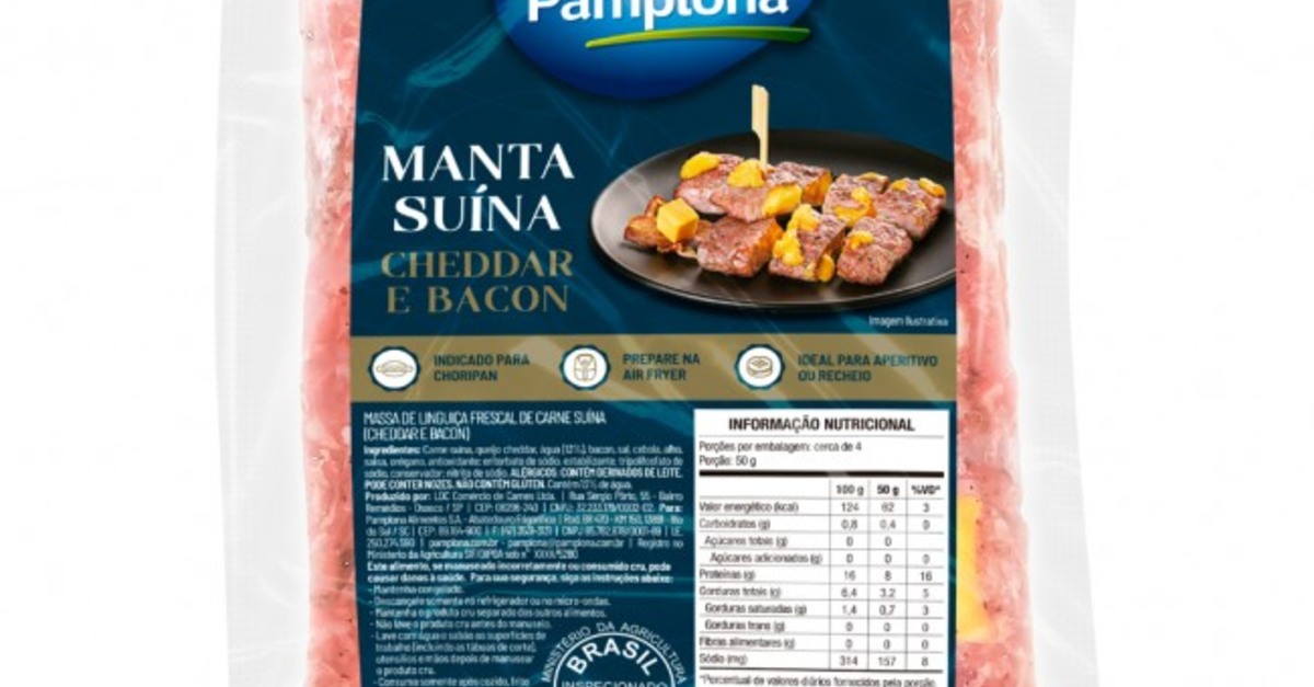 Pamplona Alimentos lança mantas suínas e amplia participação no mercado de entradas e aperitivos