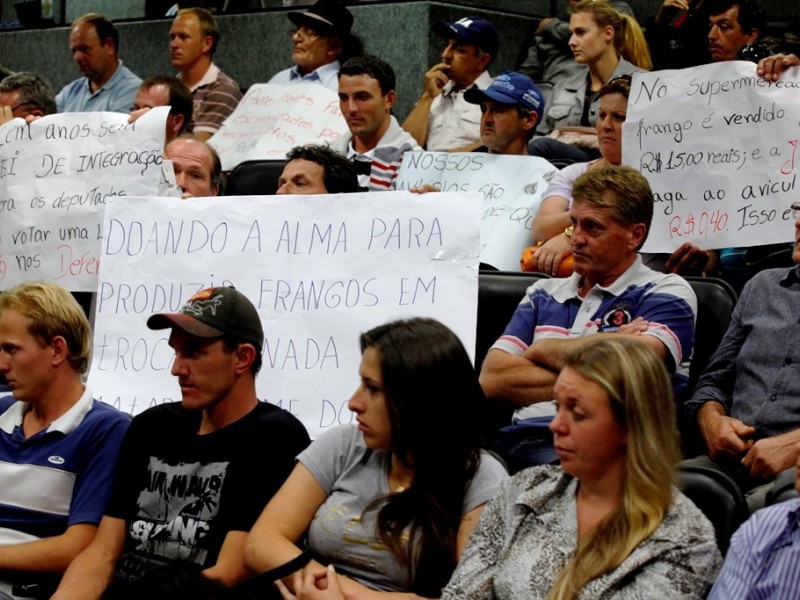 Produtores e JBS discutem crise na avicultura em Florianópolis