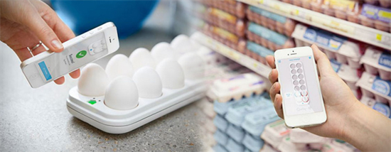 Bandeja inteligente avisa quando ovos estão ficando velhos