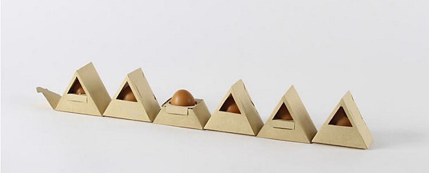 Inspirado na técnica do Origami, estudante de design cria embalagem inovadora para ovos