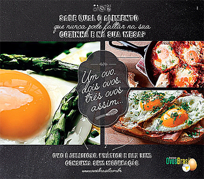 Campanha do Instituto Ovos Brasil destaca a importância do ovo na culinária