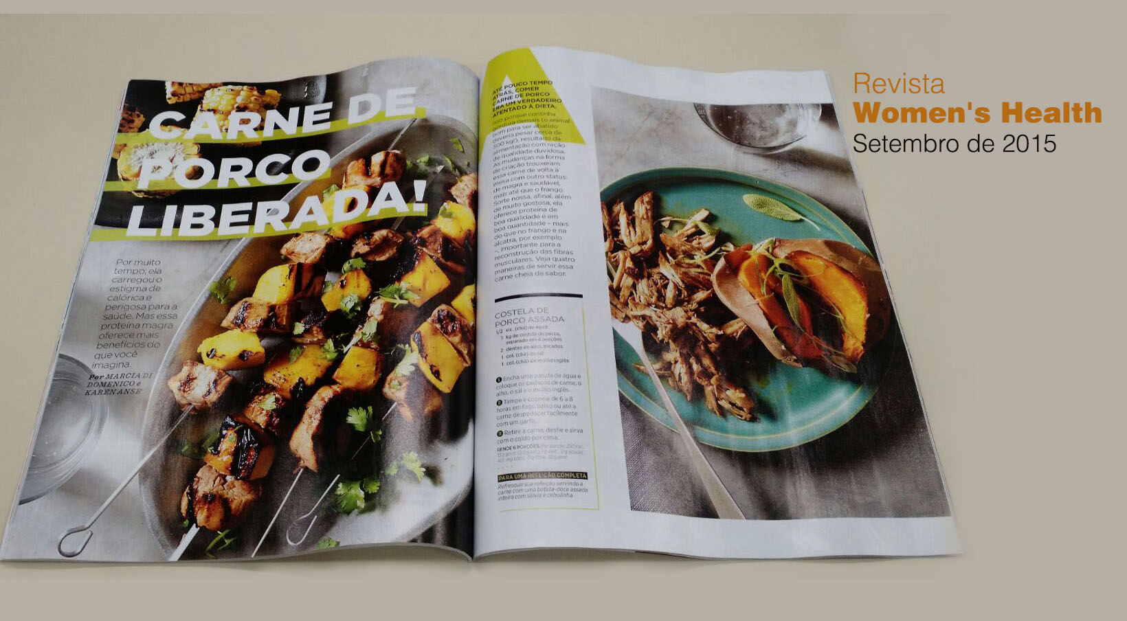 Carne suína é desmistificada na Women’s Health Carne suína é desmistificada na Women’s Health