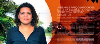 Camila Brito, analista do Cepea, fala sobre a pressão que o setor de ovos tem sofrido