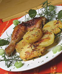 Coxas com Sobrecoxas na Cerveja com Ervas