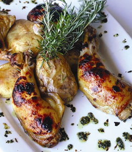 Sobrecoxas com Batatas ao Murro