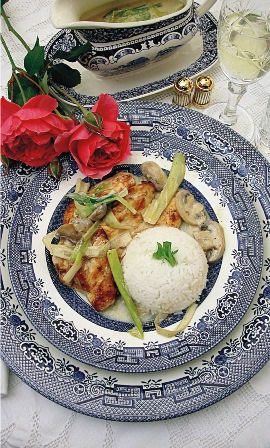 Filé com Cogumelos e Alho-Poró