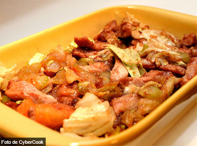 Carne de porco oriental