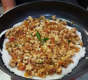 Tapioca de Frango com Bacon