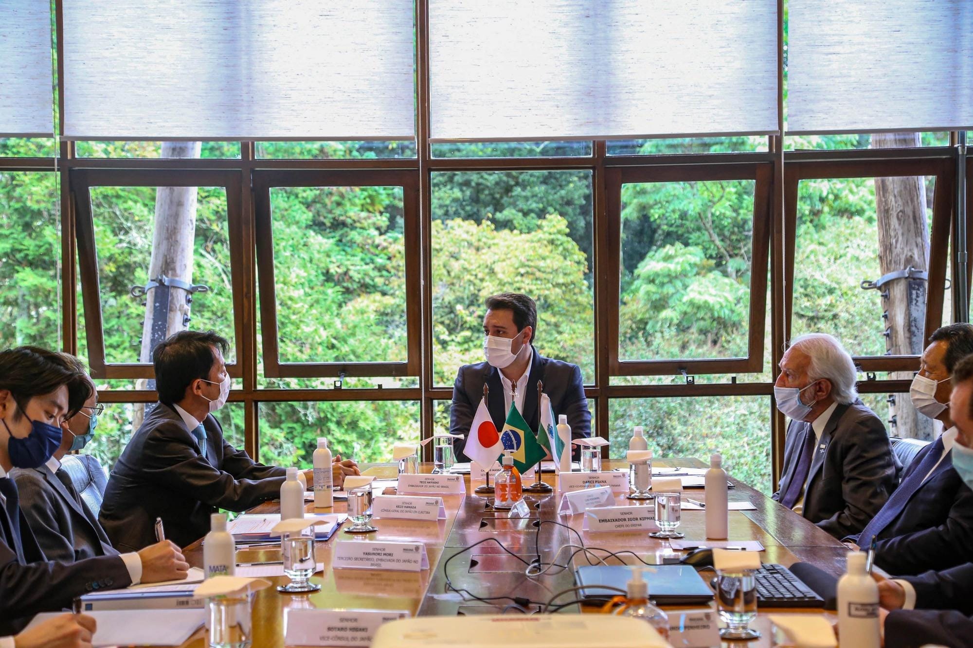 Em encontro com embaixador, governador manifesta intenção de exportar carne suína para o Japão Em encontro com embaixador, governador manifesta intenção de exportar carne suína para o Japão