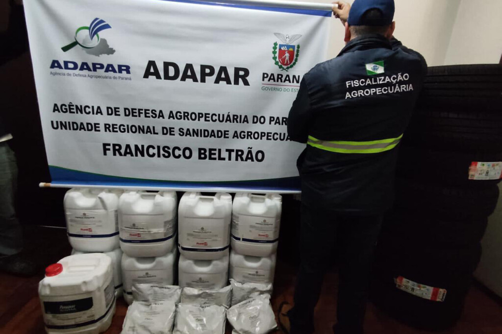 Adapar atua em operação de combate a agrotóxicos contrabandeados