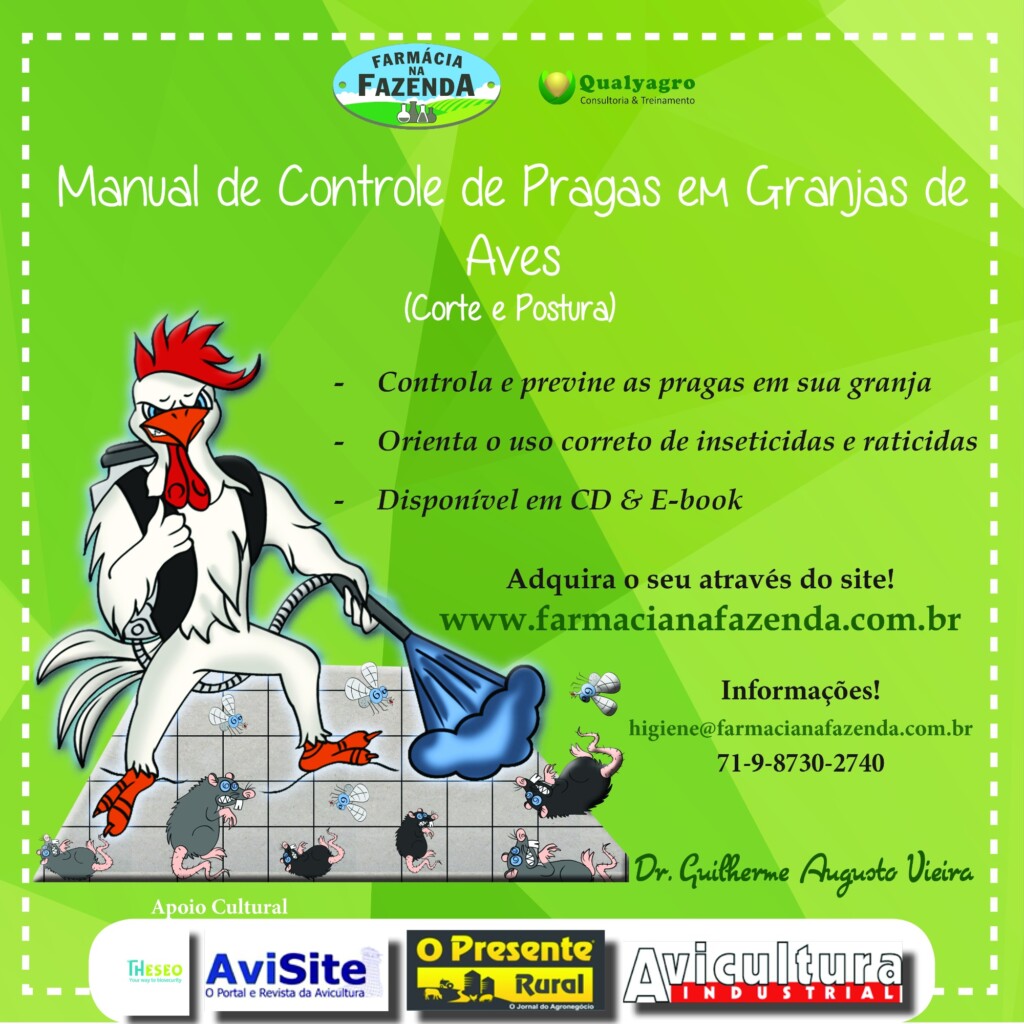Qualyagro lança manual de controle de pragas para granjas de aves (corte & postura)