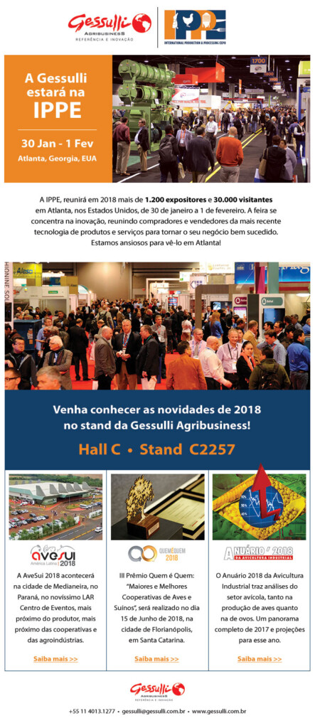 Avicultura mundial apoia a AveSui 2018