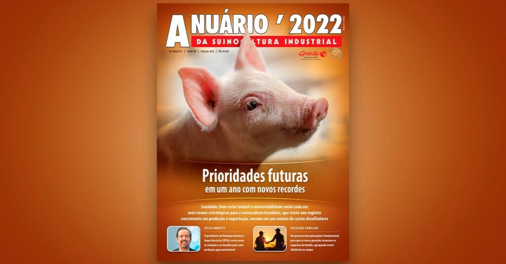 Suinocultura brasileira registra recordes seguidos de produção e exportação; saiba mais no Anuário 2022 da SI