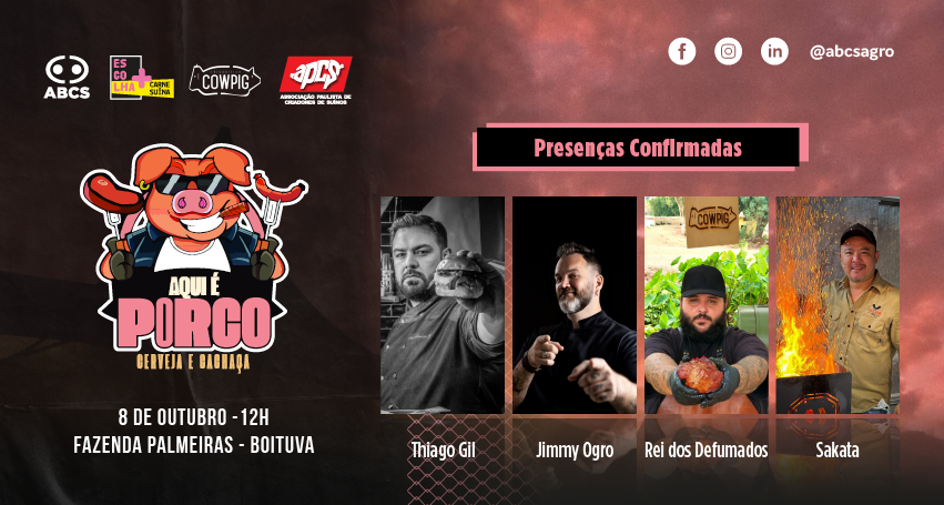 Cowpig promove festival de carne suína no interior de São Paulo em outubro