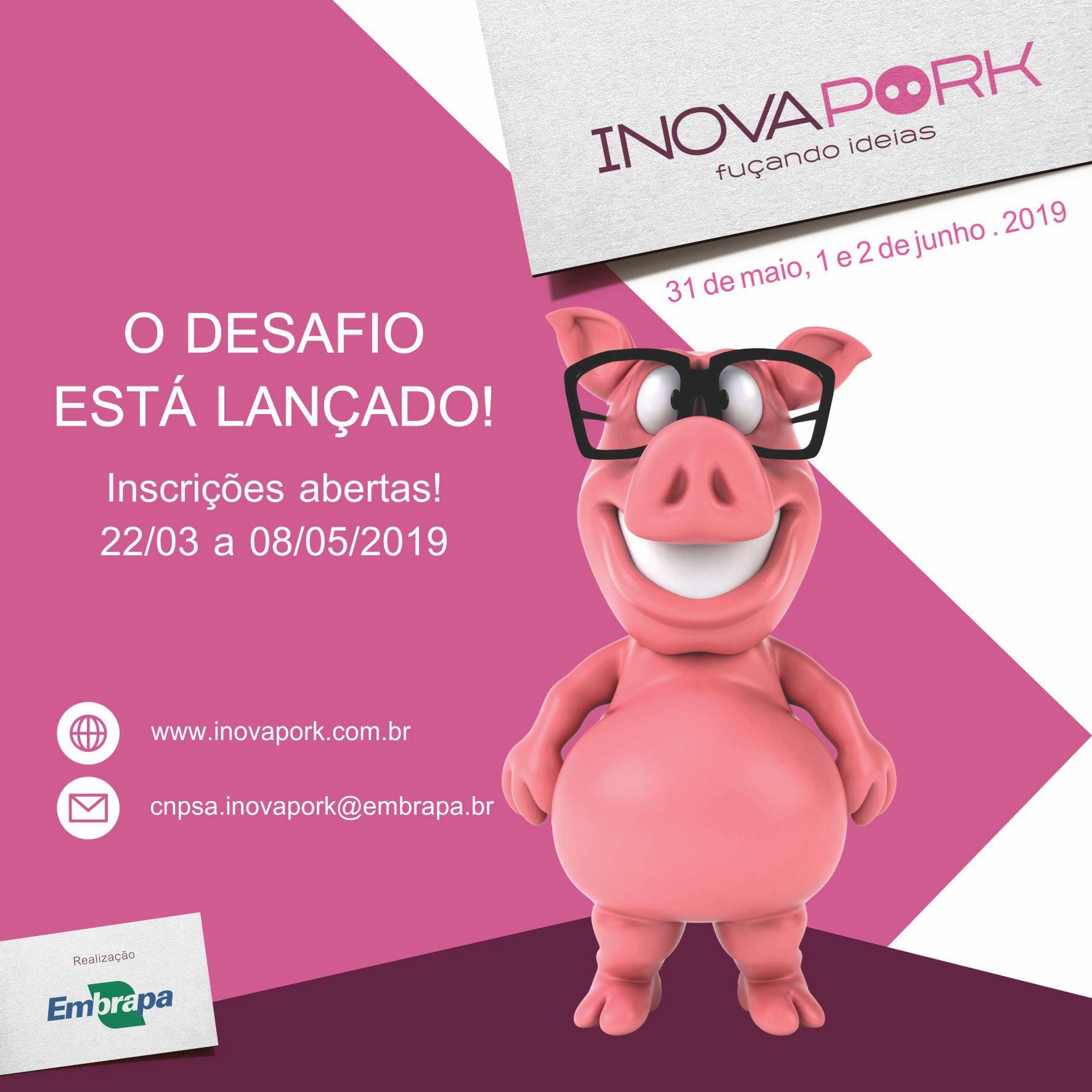 Inscrições de ideias para o InovaPork encerram amanhã, dia 8 Inscrições de ideias para o InovaPork encerram amanhã, dia 8