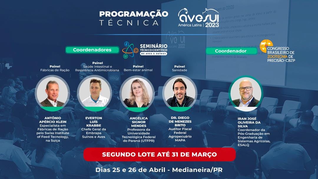 Inscrições do segundo lote para o Seminário Técnico da AveSui terminam sexta-feira (31)