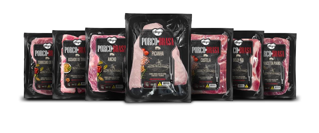 Alegra lança linha premium de carnes suínas: conheça a Porco e Brasa Alegra lança linha premium de carnes suínas: conheça a Porco e Brasa