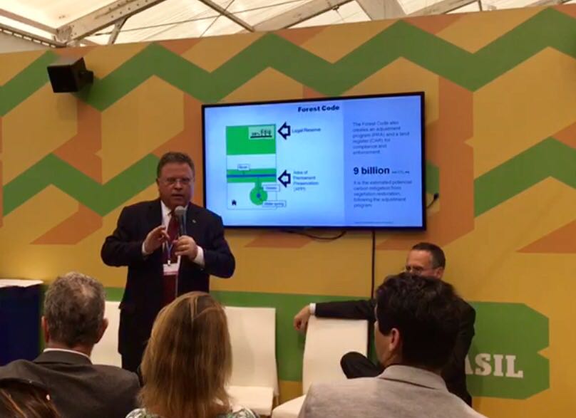 Brasil mostra em conferência produção agrícola com preservação e redução de CO2