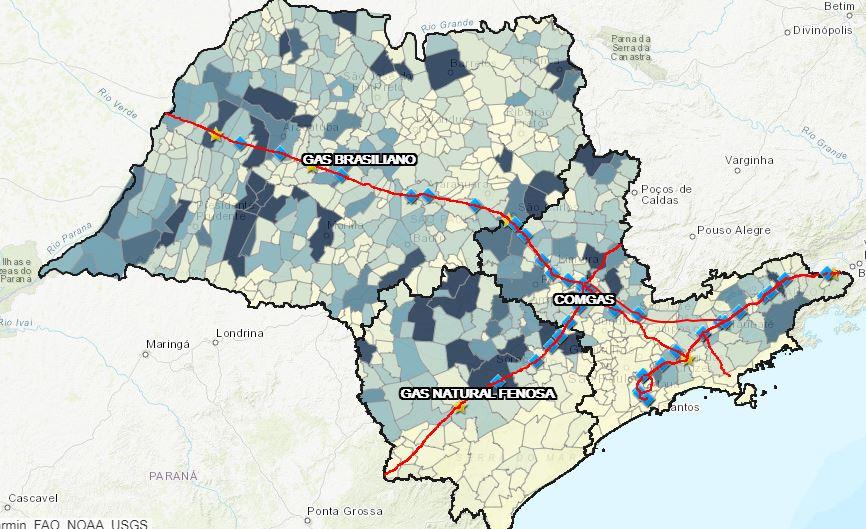 RCGI lança mapas interativos com o potencial de geração de energia do biogás em SP