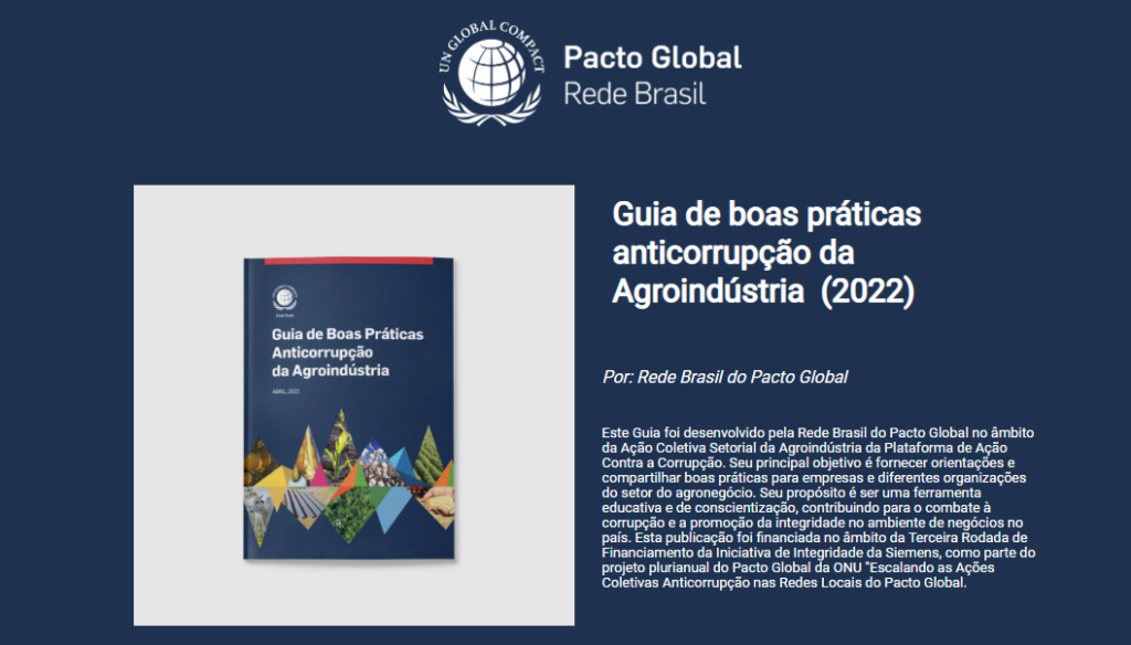 Minerva Foods participa do desenvolvimento do Guia de Boas Práticas da Anticorrupção da Agroindústria
