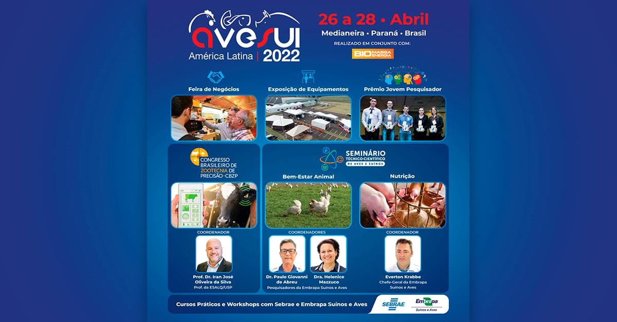 AveSui já tem pré-definida sua programação técnico-científica para a edição 2022 AveSui já tem pré-definida sua programação técnico-científica para a edição 2022