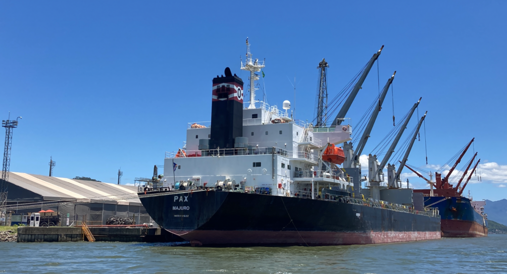 Descarga de fertilizantes se mantém em ritmo acelerado nos portos de Paranaguá e Antonina