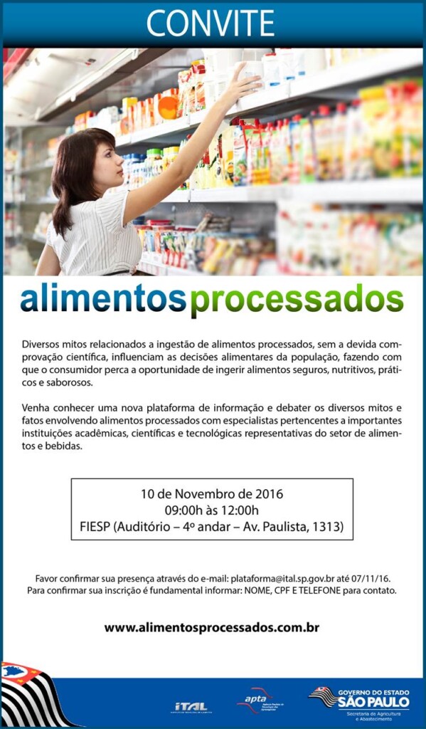 ITAL lança plataforma para debater os mitos sobre alimentos processados