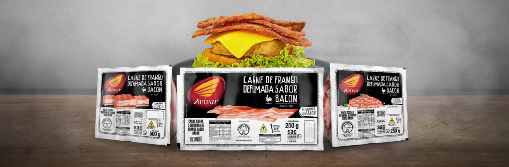 Avivar lança o primeiro “bacon de frango” do mercado brasileiro