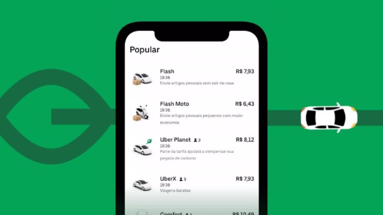 Uber lança nova modalidade de corrida que pretende reduzir o impacto da poluição causada pelos veículos usados na realização de viagens