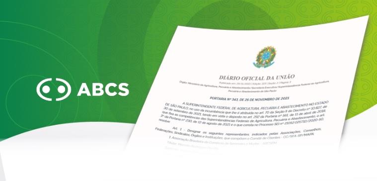 ABCS entra para Comitê de Clientes do Ministério da Agricultura do estado de São Paulo