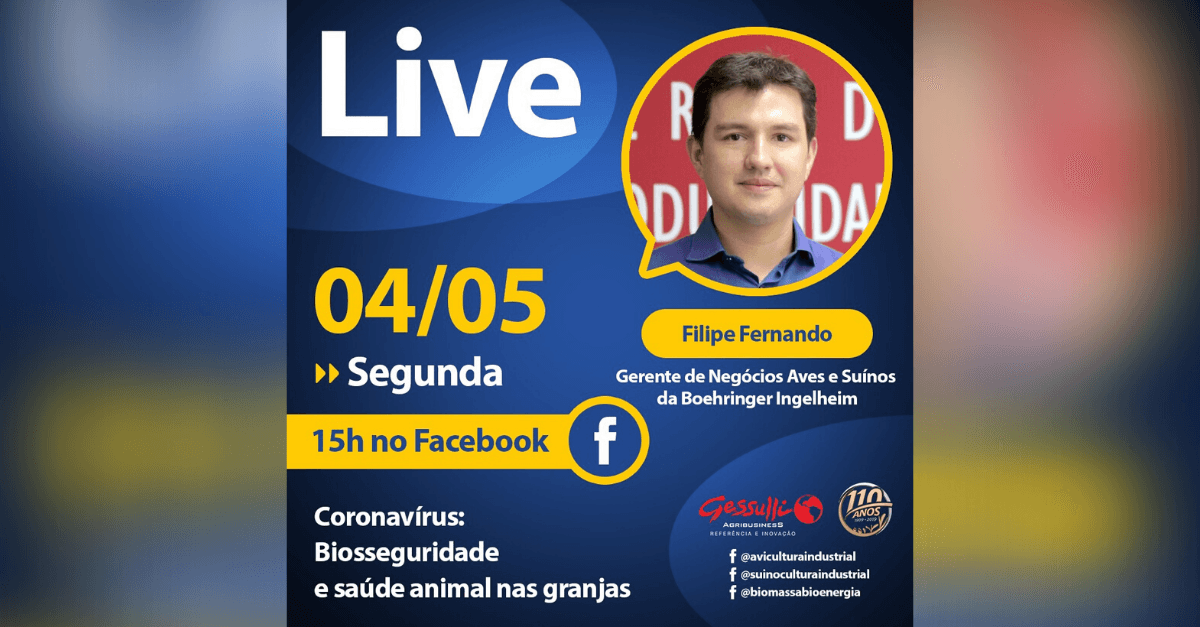 Filipe Fernando, da Boehringer Ingelheim, fala sobre biosseguridade nas granjas Filipe Fernando, da Boehringer Ingelheim, fala sobre biosseguridade nas granjas