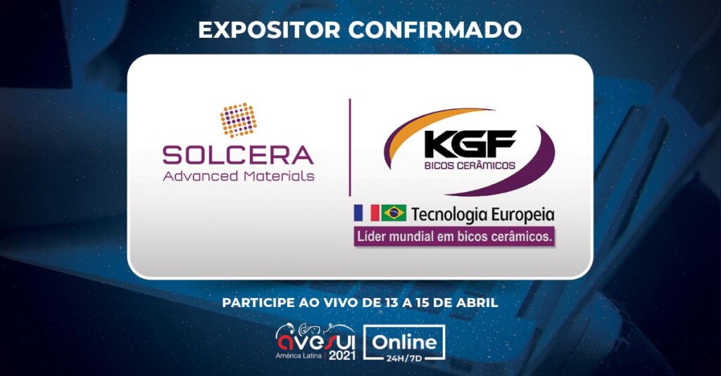 Solcera KGF irá apresentar soluções cerâmicas para o agro e bicos para pulverização e nebulização na AveSui Online 24H/7D