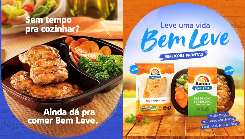 Aurora Bem Leve lança linha de refeições prontas saudáveis
