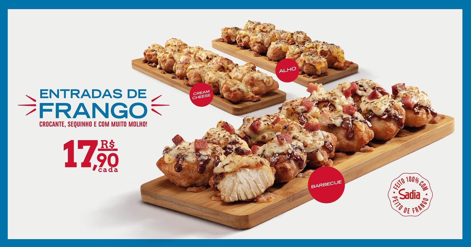 Sadia anuncia parceria com rede de pizzarias Domino’s