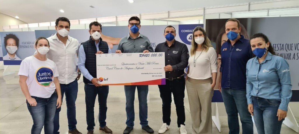 BRF doa R$ 420 mil para movimento Juntos Por Uberlândia