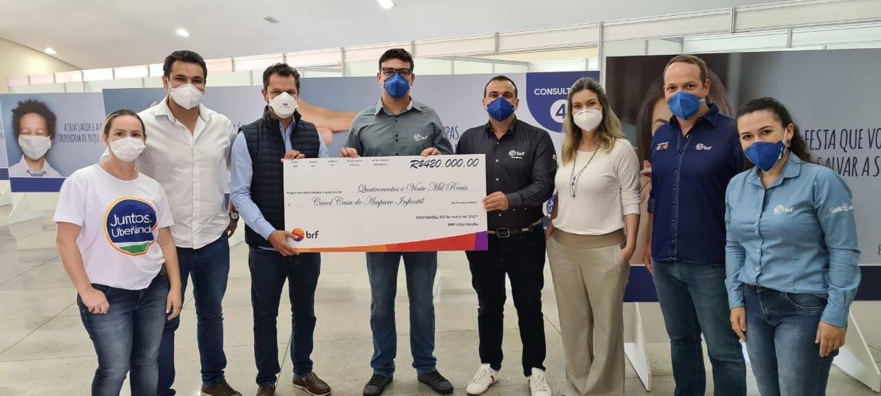 BRF doa R$ 420 mil para movimento Juntos Por Uberlândia BRF doa R$ 420 mil para movimento Juntos Por Uberlândia