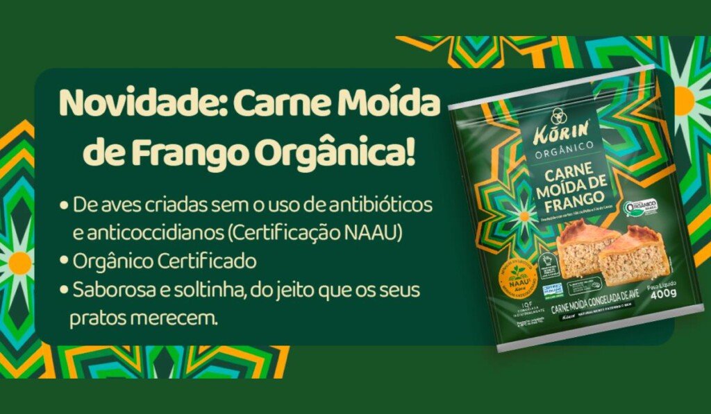 Korin cresce a família da linha orgânicos