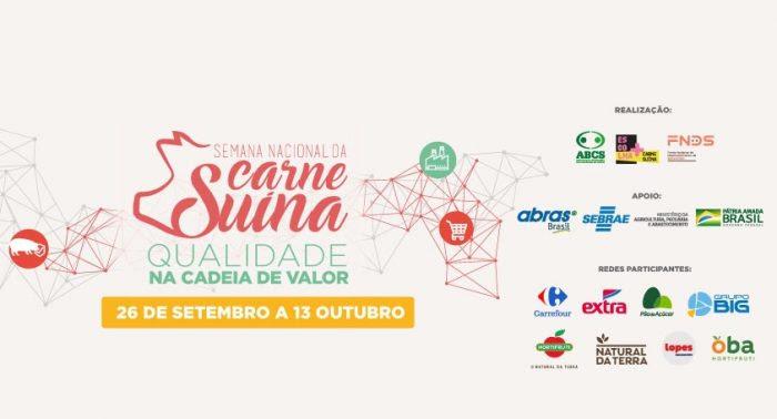 ABCS engaja as principais redes de varejo do Brasil para a Semana Nacional da Carne Suína