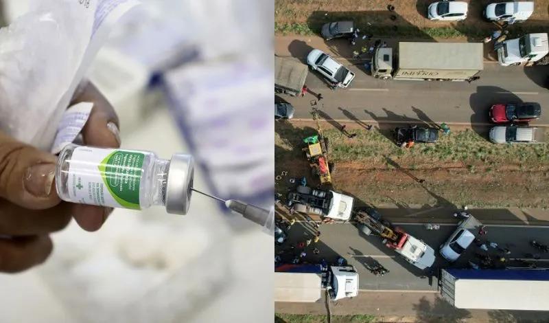 Carga de ovos para produção de vacinas do Butantan está presa em protesto de bolsonaristas em SP