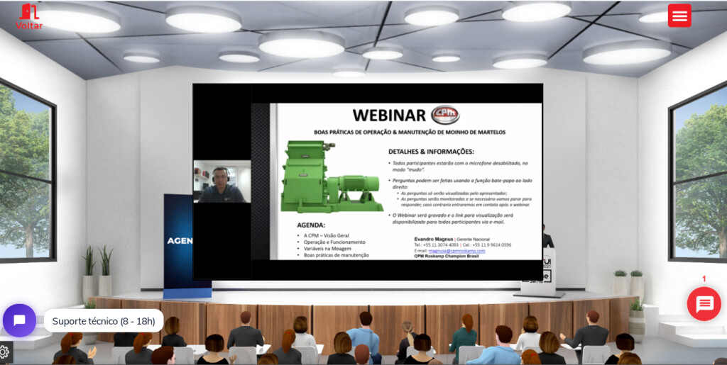 CPM traz boas práticas de operação e manutenção de moinhos martelos no Auditório de Inovações