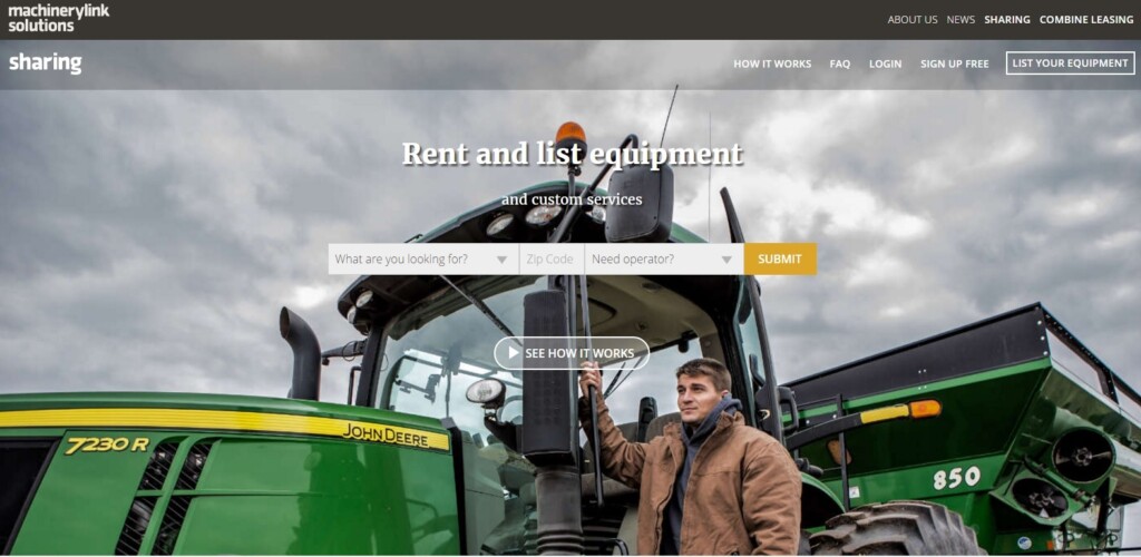 Americanos criam Uber de tratores, pulverizadores e colheitadeiras