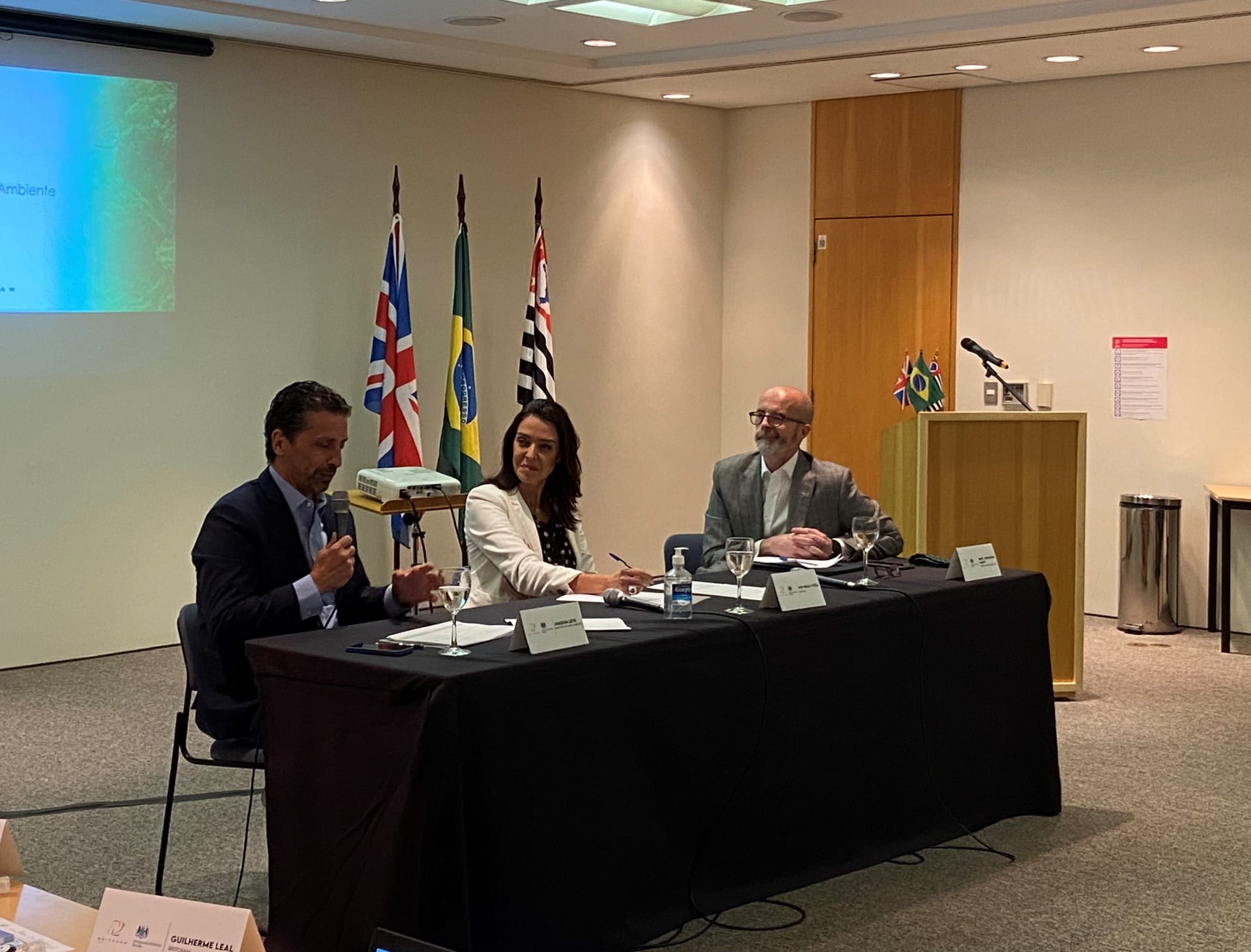 Na Britcham, Joaquim Leite debate iniciativas em torno de ações de sustentabilidade Na Britcham, Joaquim Leite debate iniciativas em torno de ações de sustentabilidade