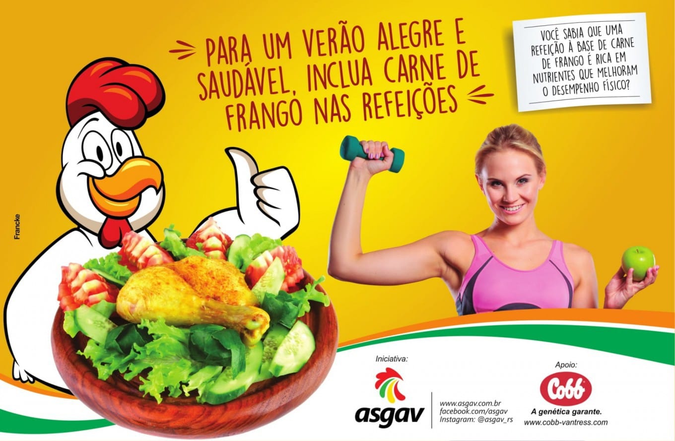 Cobb e Asgav informam os consumidores  sobre os benefícios do frango