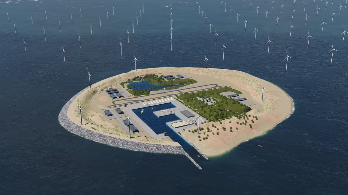 Empresas planejam ilha artificial para a exploração eólica no Mar do Norte