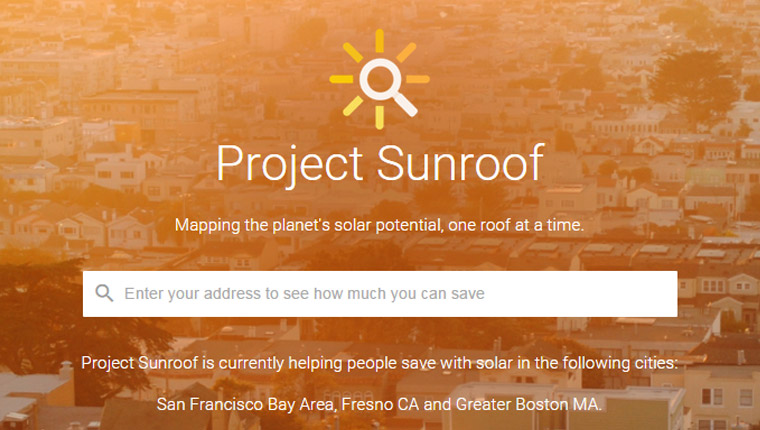 Google lança plataforma que mapeia a incidência de luz solar de cada região