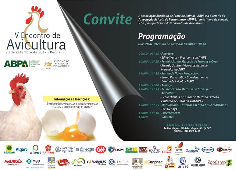 V Encontro de Avicultura oferece palestras sobre tendências do mercado avícola