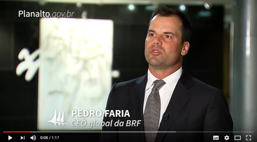 BRF apresenta planos de exportações para o presidente da República