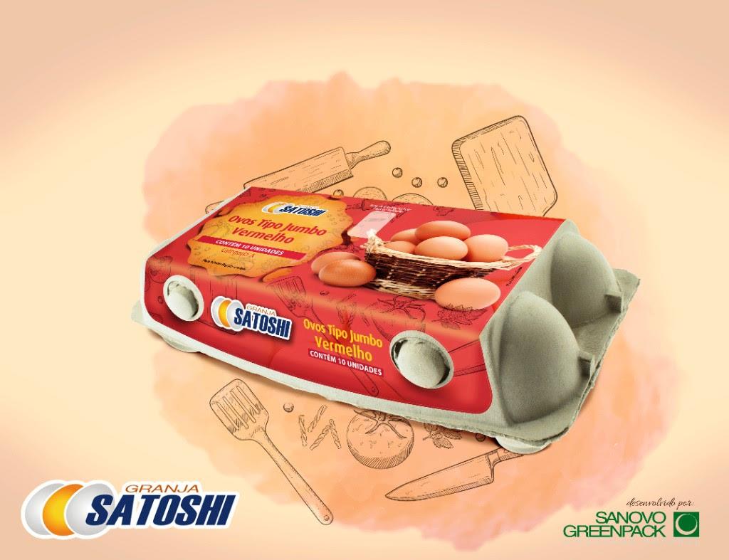 Granja Satoshi lança novo design de embalagem para ovos