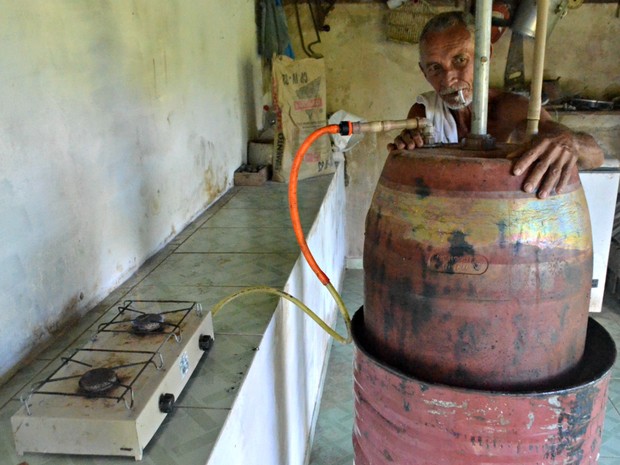 Com esterco de vaca, homem produz biogás e economiza R$ 840 por ano