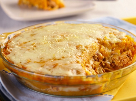 Gratinado de Abóbora e Frango